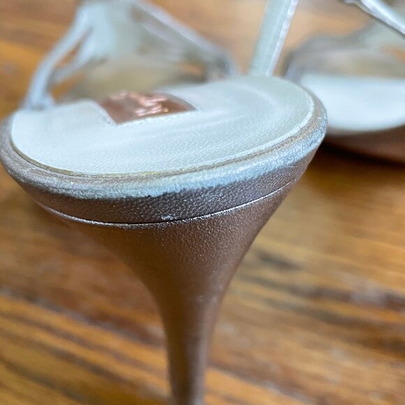 Rupert Sanderson Bronzey-Gold 'Figaro' Sandals, EU 39.5 - Picture 15 of 16